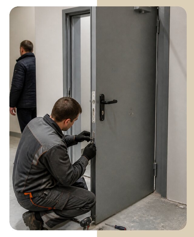 Ремонт противопожарной двери в Амурске по цене 6716 р. | ДвериЛегко-Мрс